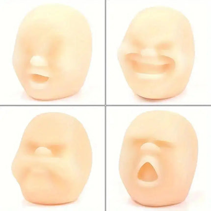 1 Pc Fun Simulated Human Face Emotion Ball, Fidget Toy Decompression Squeeze Ball Stress Toy for Kids and Adults