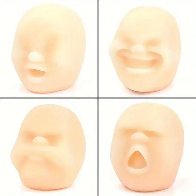 1 Pc Fun Simulated Human Face Emotion Ball, Fidget Toy Decompression Squeeze Ball Stress Toy for Kids and Adults