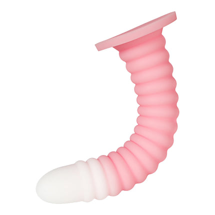 Extra Long Gradient Pink Anal Plug Massager With Threaded Suction Cup Rear Multi-size Unisex Anal Plug Adult Erotic Anal Sex Toy