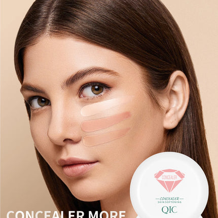 QIC High Coverage Concealer Cover Anti Dark Circle Freckle Lasting Waterproof Foundation BB Cream for Face Makeup Base Cosmetics