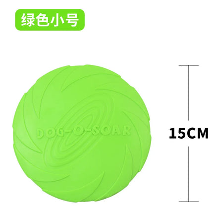 Dog Round Interactive Toys Safety Silicone Flying Discs Wholesale Small Large Dogs Bite Resistant Training Pet Supplier 1PC