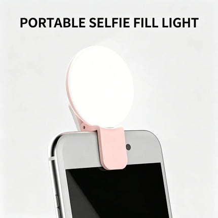 Mini Small Q Phone Selfie Light LED Fill Light for Portable Beauty Flash for Selfies Vlog Live Streaming Pocket