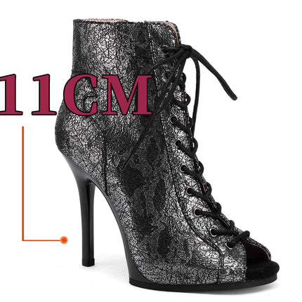 2023 New Fashion Women Heels  Lace-up Boot Stilettos Jazz Dance Lady Shoes For Latin Dancing Outdoor Sexy Stilettos Plus Size