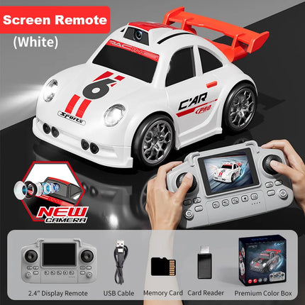 2026 New C6 RC Drift Car with Dual Mode Lights Sound Camera Screen Control Car Smart Induction Following Children's Toys Gift