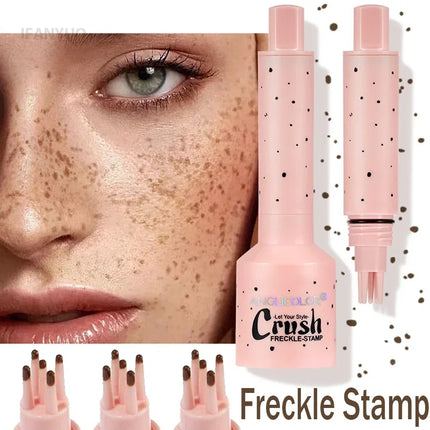 Five-point Freckle Stamp Natural Waterproof Quick Dry Liquid Freckles Pen Long Lasting Air Cushion Freckles Stick Dot Spot Tool