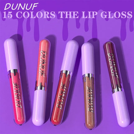1pc Metallic Liquid Lipstick Long Lasting Glitter Lip Glaze Waterproof Moisturize Brown Lip Tint Shiny Shimmer Lipgloss Makeup