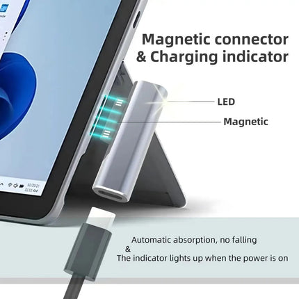 102W PD Fast Charging Adapters TypeC Power Supply Charger Connecting For Microsoft Surface Pro X 8 7 6 5 4Go Book Converter Plug