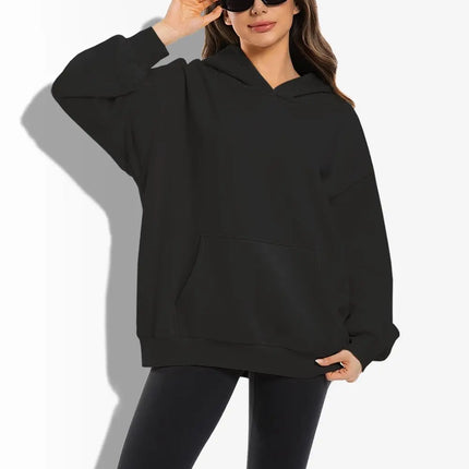 Womens Cotton Hoodie Light Gray Loose Fit Autumn Winter Warmth Casual Streetwear Front Small Star Back Large Star Pattern