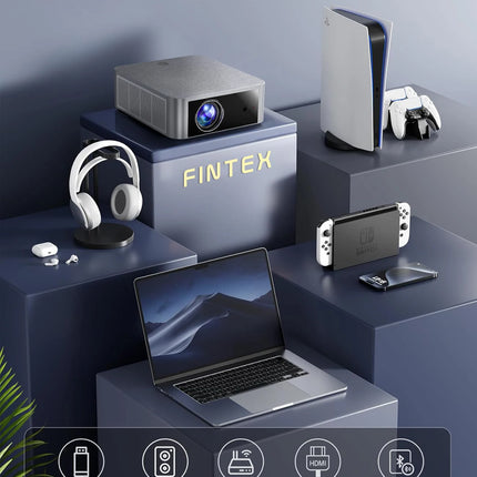 FINTEX LT5 Ultra 25000Lumen Projector Online 8k Full HD 1080P HDR10 Proyector 1500 ANSI Android9.0 ASA3.0 Auto Focus Projectors