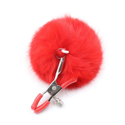 furry Nipple Clamps Sexy Fantcy FEATHER Mercy Milk Clip Fetish Female Breast Clip Clitoris Massage Sex Toys For Couples