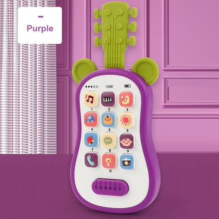 Guitar Phone Toys Baby Music Sound Phones Sleep Toys Analog Phones for Kid Baby Early Education Toys for Children Gifts
