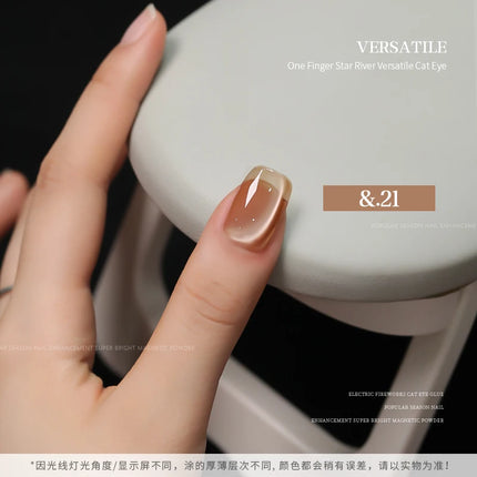 36-color/set Star River Cat Eye Gel Nail Polish 15ml Magnetic Gel Glass Beads Semi Permanent Soak Off UV Nail Gel For Nail Salon