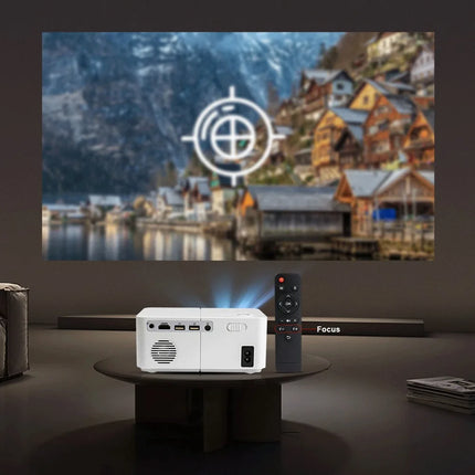 Full HD 4K Beam Projector HD300 Mini Portable 450 ANSI 5G WiFi E-Focus 3D Home Theater Bedroom LED 1080P Smart Video Projector