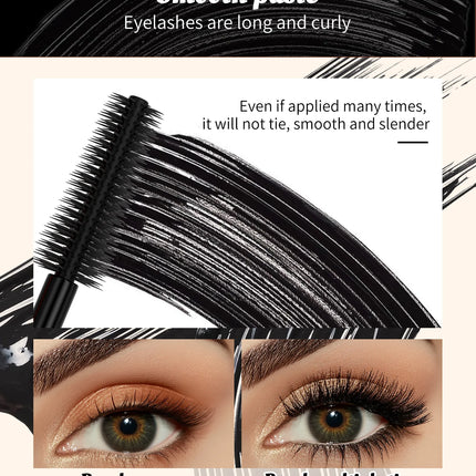 2025 High Heels Mascara 3D Waterproof Non-smudging Thick Curl Natural Slender Cross-border Makeup