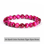 Fuchsia Tiger Eye / 6mm