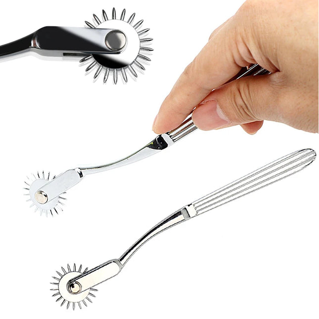 Stainless Steel Pinwheel Needles Wheel Roller Sex Toys For Women Vaginal Nipple Massager Clitoris Stimulator Couple Erotic Goods