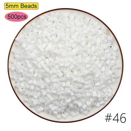 DIY Plastic 5mm Perler Hama Beads Fuse Beads Toys Eco-friendly Material Pegboard Iron Pixel Puzzle Birthday Gift for Boys Girls