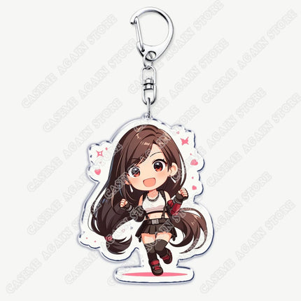 Popular Game Keychains for Accessories Key Chain Jewelry Keyrings Cloud Strife Ffvii Tifa Sephiroth Vincent Valentine Fans Gifts