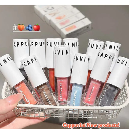 Clear Transparent Grey Purple Lip Gloss Hydrating Drying Lips Mirror Lip Glaze Tint Plumper Moisturizing Crystal Lip Oil Makeup