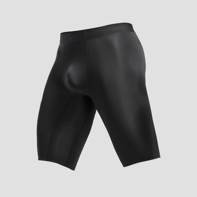 Men's sports underwear for summer, ice silk, quick-drying, extended, anti-friction legs, loose four-corner short underpants