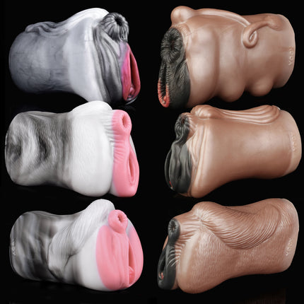 FAAK Color Mixed Ultral Soft Male Masturbator Silicone Fantasy Pussy Anal Stroker Erotic Fetish Stimulation Sex Toy for Men