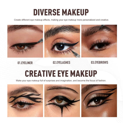 Waterproof Long-lasting Eyeliner Pen Ultra-fine Liquid Eye Liner Black Brown Smooth Quick Drying Eyeliner Pencil Eye Makeup
