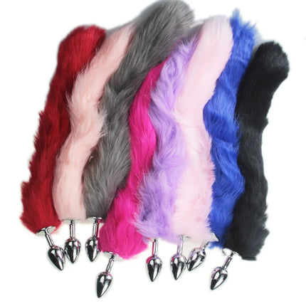 Pink Fox Butt Plug Tail Anal Teaser Comfort Furry Beginner Sex Toy Indeed Explore Ass Dog Play Women stimulate Furry Cosplay
