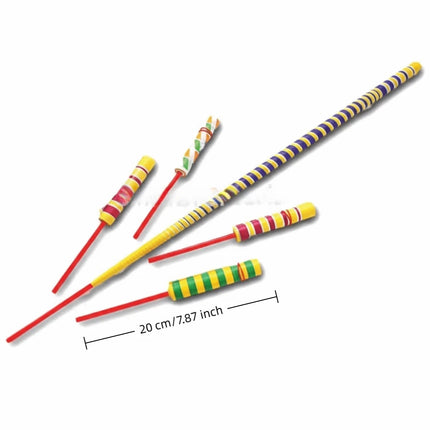 10pcs Magic Show 2M Retractable Rolling Paper Stick Retractable Decompression Magic Stick Toy Telescopic Stick Entertainment Toy