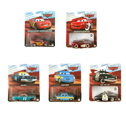 New Disney Pixar Cars Rusteze Lightning Mcqueen Metal Sheriff Scale Die-Cast Character Vehicles Boy Collectible Cars Toy Gifts