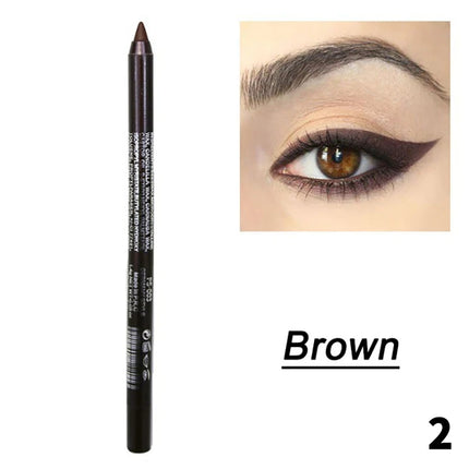 1Pc 14 Colors Eyeshadow Pen Multifunctional Highlighter Pearl Glitter Eyeliner Gel Eye Makeup Pen Monochrome Highlighter