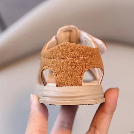 1-6 Years Children Summer Outdoor Beach Shoes Girls Princess Vintage Suede Sandals for Kids Boy 2025 New Arrival Footwear I01121