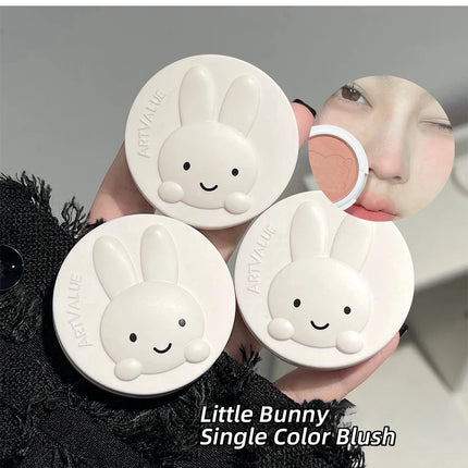 Monochrome Blush Palette Matte Peach Rouge Cute Bunny Rose Red Cheek Tint Blusher Powder Natural Face Contouring Shadow Makeup