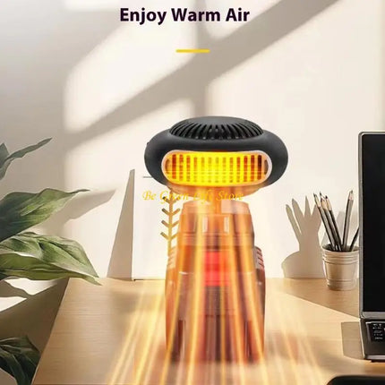 M7DF Electric Heating Machine Fan Battery Powered Portable Small Space Heating Machine Adjustable Thermostat Heating Machine for