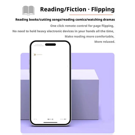 Transparent Scrolling Ring Remote for TikTok YouTube Instagram Video Scroller Page Turner Clicker Bluetooth Camera Shutter