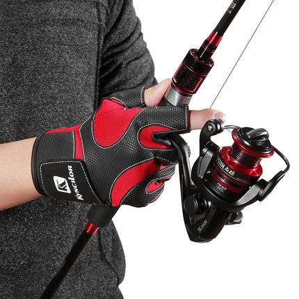 Hunting Gloves Tactical Gear Exposed Three-Finger Fishing Gloves Men'S And Women'S Non-Slip Sports Bicycle Riding Gloves