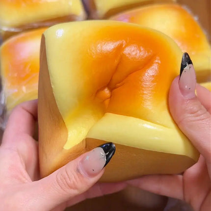 Realistic 3D Bread Squishy Toy Ultra Slow Rising Squeeze Fidget Toy Portable  Soft Stress Relief Sensory Toy for Adults