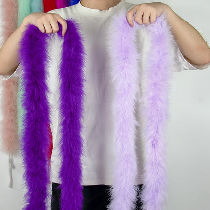 2M Soft Turkey Marabou Feather Boa 11-50g for Scarf Clothing Christmas Tree Decor Shawl Craft Costume Wedding Dress Plume Boas