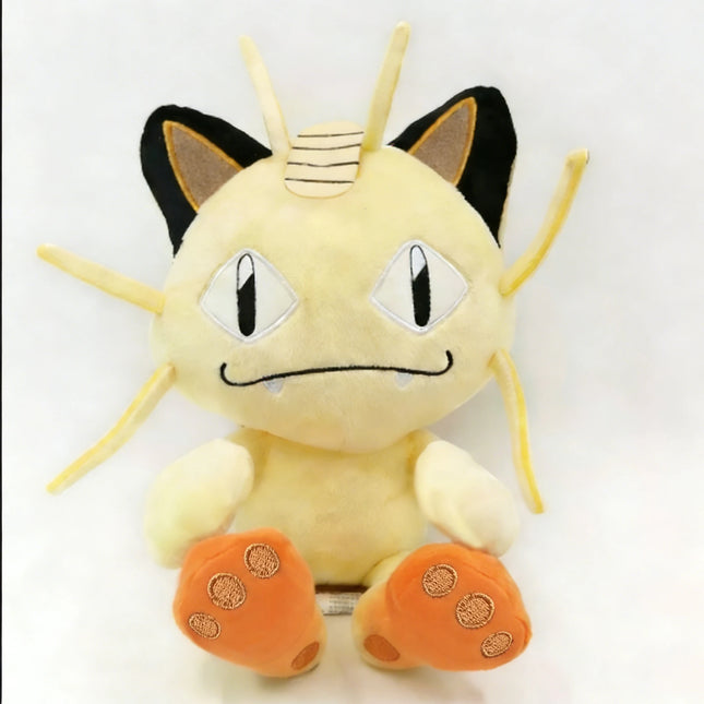 25cm Original Plush Toy Cute Meowth Soft Kawaii Cute Best Gifts for Anime Cartoon Plush Doll Figure Toy for Kids Birthday Gift