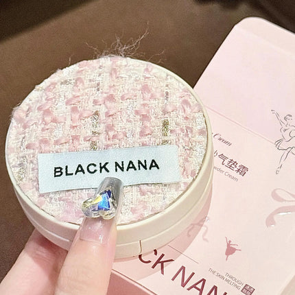 Air Cushion Foundation, Ballet Light Natural Moisturizing Concealer Cream Whitening Oil-Control Women's Long-lasting Makeup Base