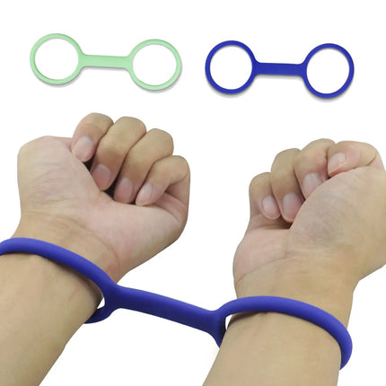 18+ BDSM Soft Adjustable Silicone Handcuffs Bondage Starter Restraint Kit Erotic Role Play Accessory For Adult Couples 
