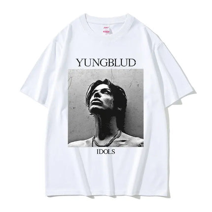 Rocker Yungblud IDOLS Album Tour 2025 T-shirt Men's Women Hip Hop Rock Summer Short Sleeve T Shirts Casual Vintage T-shirts