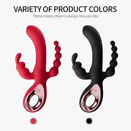 3-in-1 Dildo Rabbit Vibrator for Women G-Spot Orgasm Masturbator Anal Plug Clitoris Stimulator Female Masturbation Sex Toys 18+