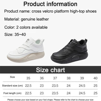 Women's High Top Shoes Spring Soft Leather ComfortableTravel Sneakers Casual Antislip Shoes