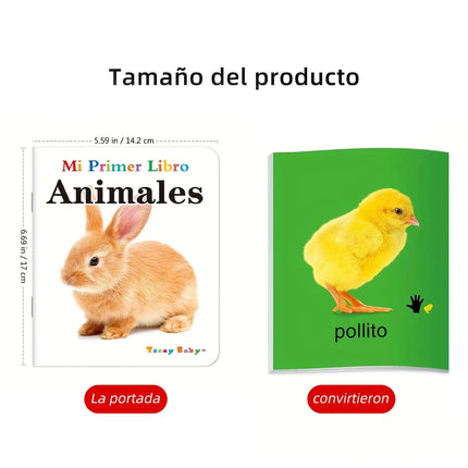 A Set Of 10 Spanish Baby Flip Books Look At The PicturesTo Know Things Improve The Baby's CognitiveAbility Gifts For Children