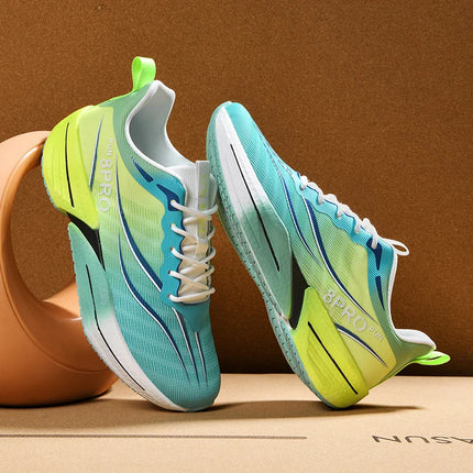 Men Sports Running Shoes Casual Marathon Breathable Lightweight Women's Comfortable Athletic Nonskid Walking Sneakers Outdoors