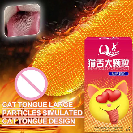 12pcs 9D G-spot Stimulation Condoms with Super Big Spikes Dots, Men's Delayed Ejaculation Penis Sleeve, Adult Sex Toys for Men