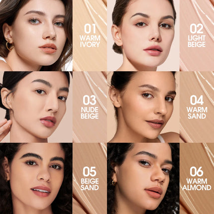 O.TWO.O Foundation Cream Makeup Brush Moisturizing Oil-Free Long-Lasting Waterproof Concealer Full-coverage Foundation Makeup