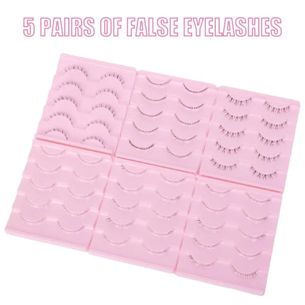 5 Pairs Lower Eyelashes Under Eye Lashes Soft Lower Eyelashes Clear Band Manga Bottom Lashes Natural Lashes Korean Makeup