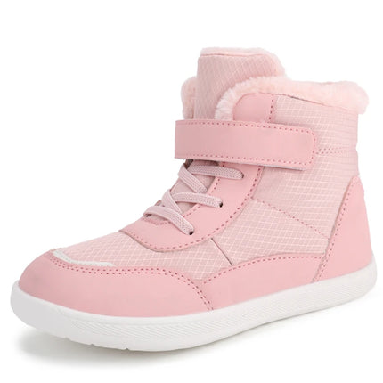 2024 Kids Wide Toe Barefoot Snow Boots | Boys/Girls Winter Minimalist Sneakers | Girls Boys Warm Boot Toddler Little Big Kids
