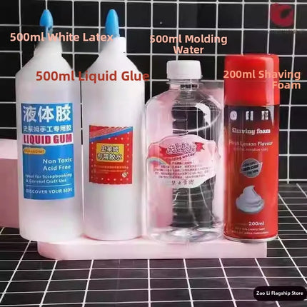 Slime Bubble Glue Fairy Shaping Water Magic Liquid Clay Making Substitute Borax Water Anti Stick Hand Pet Toy Set Universal